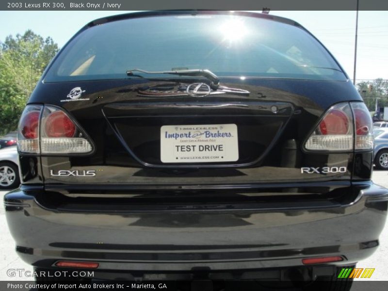 Black Onyx / Ivory 2003 Lexus RX 300