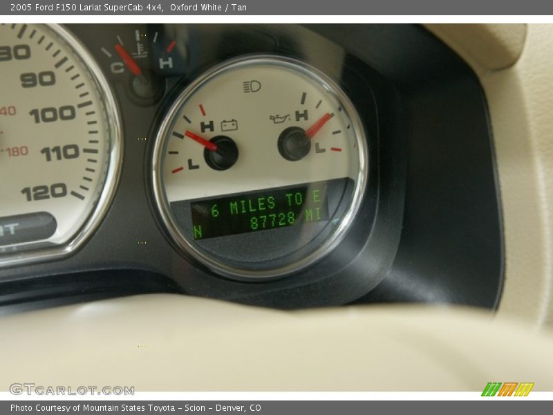 Oxford White / Tan 2005 Ford F150 Lariat SuperCab 4x4