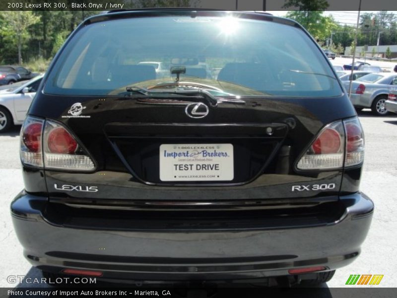 Black Onyx / Ivory 2003 Lexus RX 300