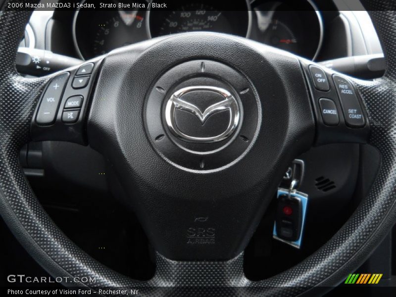 Strato Blue Mica / Black 2006 Mazda MAZDA3 i Sedan