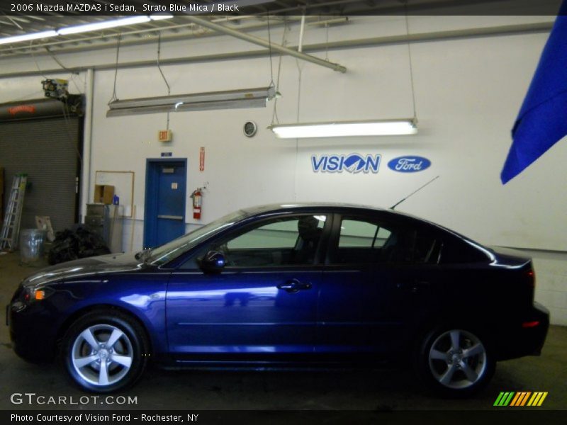 Strato Blue Mica / Black 2006 Mazda MAZDA3 i Sedan