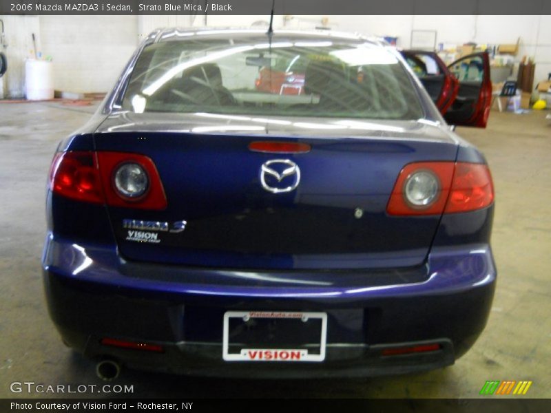 Strato Blue Mica / Black 2006 Mazda MAZDA3 i Sedan