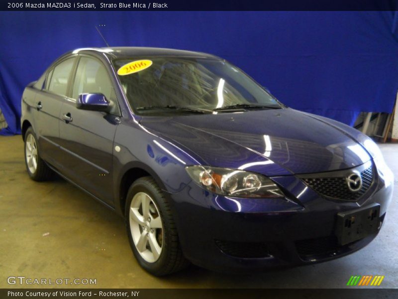 Strato Blue Mica / Black 2006 Mazda MAZDA3 i Sedan
