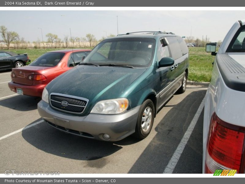 Dark Green Emerald / Gray 2004 Kia Sedona EX