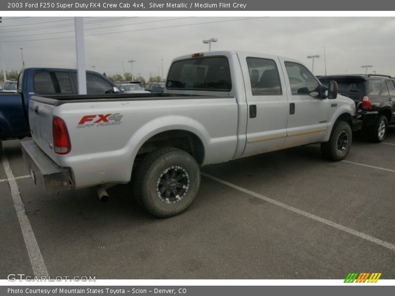 Silver Metallic / Medium Flint Grey 2003 Ford F250 Super Duty FX4 Crew Cab 4x4