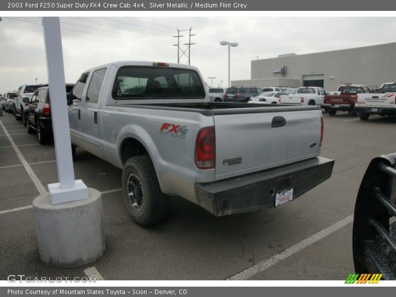 Silver Metallic / Medium Flint Grey 2003 Ford F250 Super Duty FX4 Crew Cab 4x4
