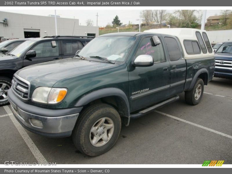 Imperial Jade Green Mica / Oak 2002 Toyota Tundra SR5 TRD Access Cab 4x4