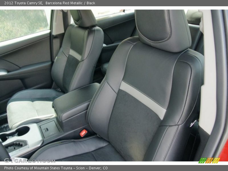Barcelona Red Metallic / Black 2012 Toyota Camry SE