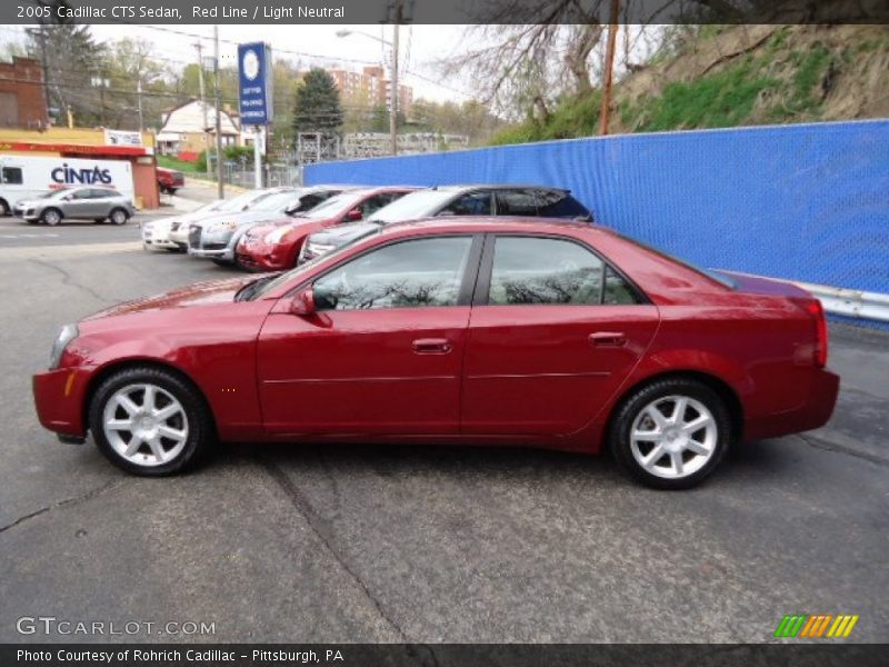 Red Line / Light Neutral 2005 Cadillac CTS Sedan