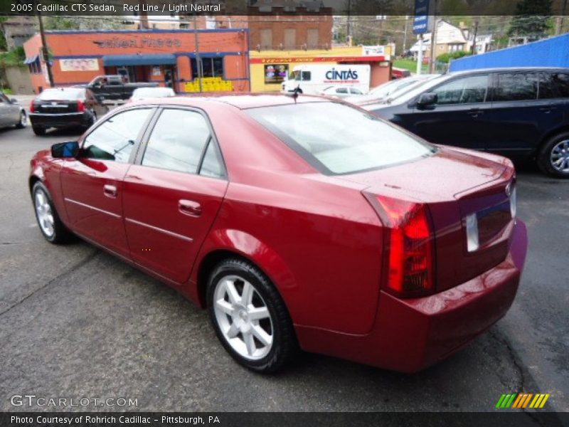 Red Line / Light Neutral 2005 Cadillac CTS Sedan