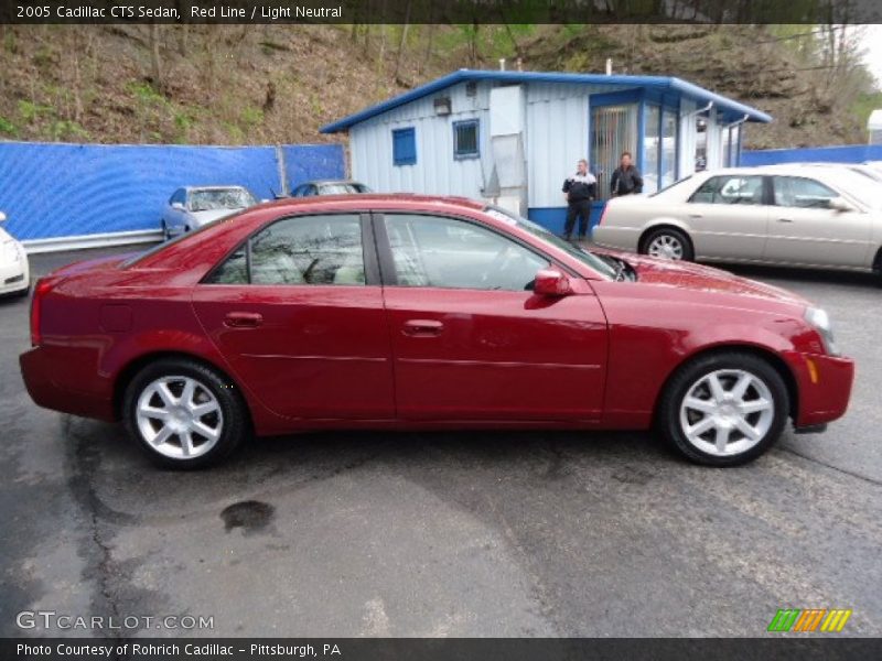 Red Line / Light Neutral 2005 Cadillac CTS Sedan