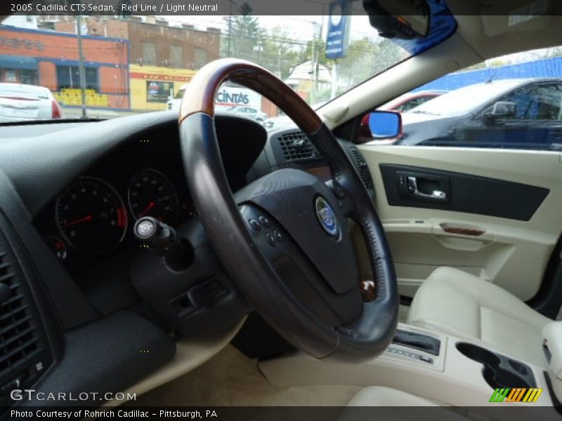 Red Line / Light Neutral 2005 Cadillac CTS Sedan