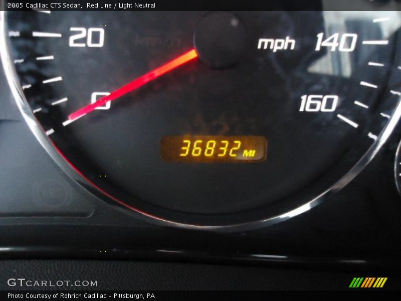 Red Line / Light Neutral 2005 Cadillac CTS Sedan