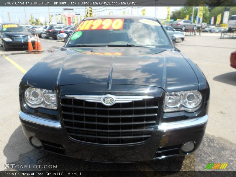 Brilliant Black / Dark Slate Gray/Light Slate Gray 2007 Chrysler 300 C HEMI
