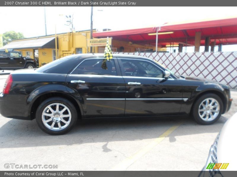 Brilliant Black / Dark Slate Gray/Light Slate Gray 2007 Chrysler 300 C HEMI