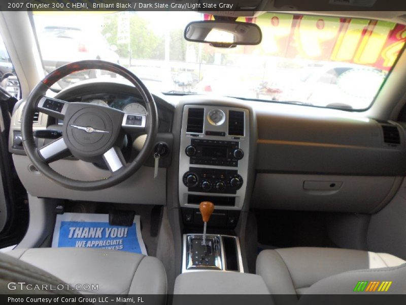 Brilliant Black / Dark Slate Gray/Light Slate Gray 2007 Chrysler 300 C HEMI
