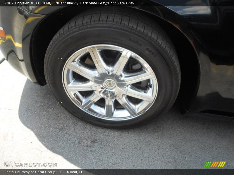 Brilliant Black / Dark Slate Gray/Light Slate Gray 2007 Chrysler 300 C HEMI