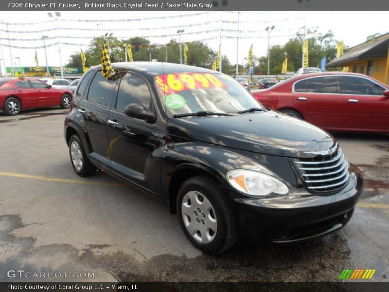 Brilliant Black Crystal Pearl / Pastel Slate Gray 2006 Chrysler PT Cruiser