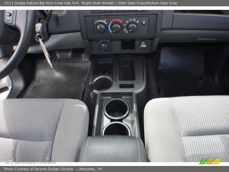 Bright Silver Metallic / Dark Slate Gray/Medium Slate Gray 2011 Dodge Dakota Big Horn Crew Cab 4x4