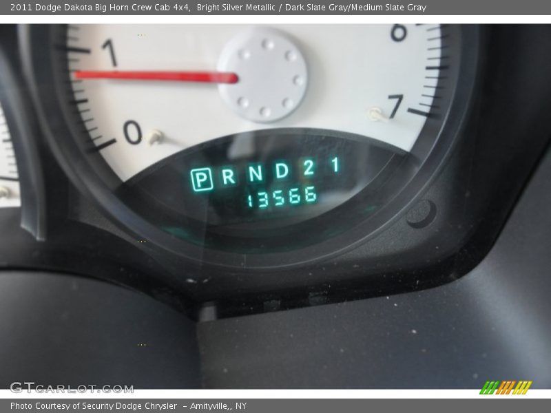 Bright Silver Metallic / Dark Slate Gray/Medium Slate Gray 2011 Dodge Dakota Big Horn Crew Cab 4x4