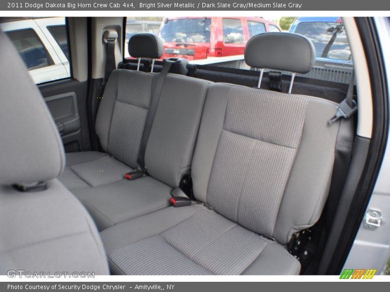 Bright Silver Metallic / Dark Slate Gray/Medium Slate Gray 2011 Dodge Dakota Big Horn Crew Cab 4x4