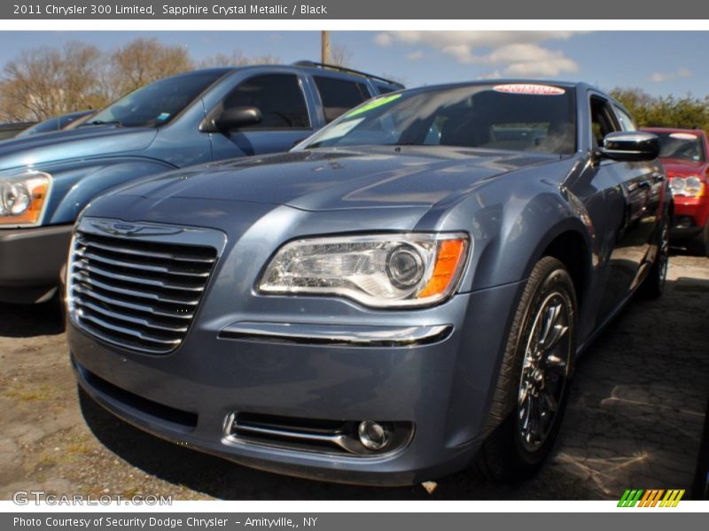 Sapphire Crystal Metallic / Black 2011 Chrysler 300 Limited