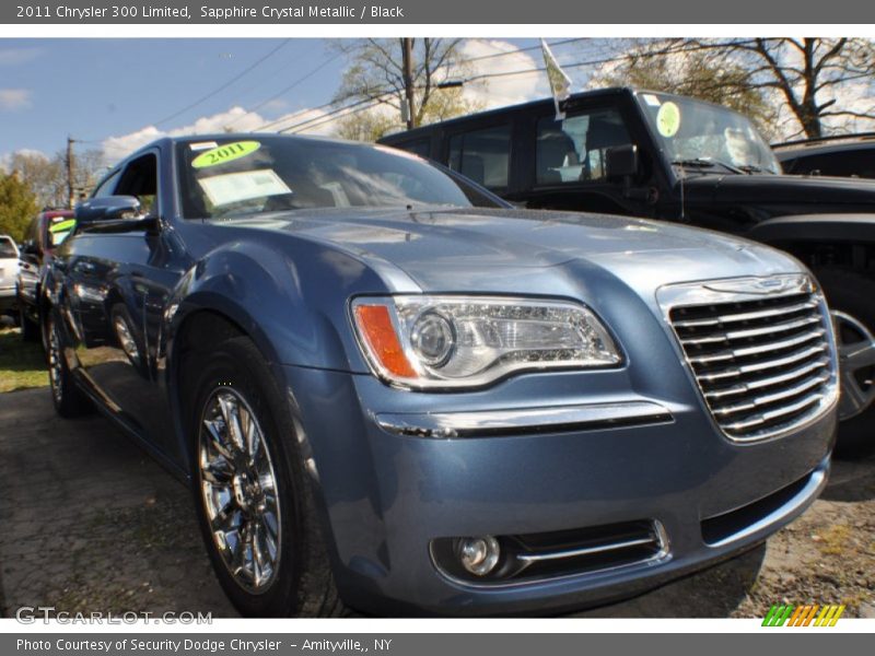 Sapphire Crystal Metallic / Black 2011 Chrysler 300 Limited