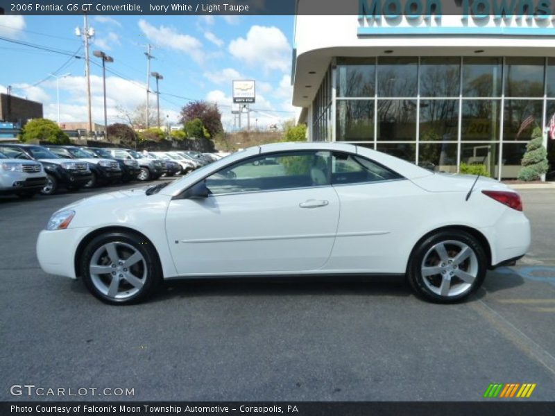 Ivory White / Light Taupe 2006 Pontiac G6 GT Convertible