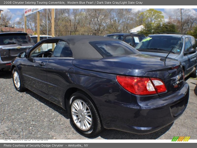 Modern Blue Pearl / Dark Slate Gray/Light Slate Gray 2008 Chrysler Sebring Touring Convertible