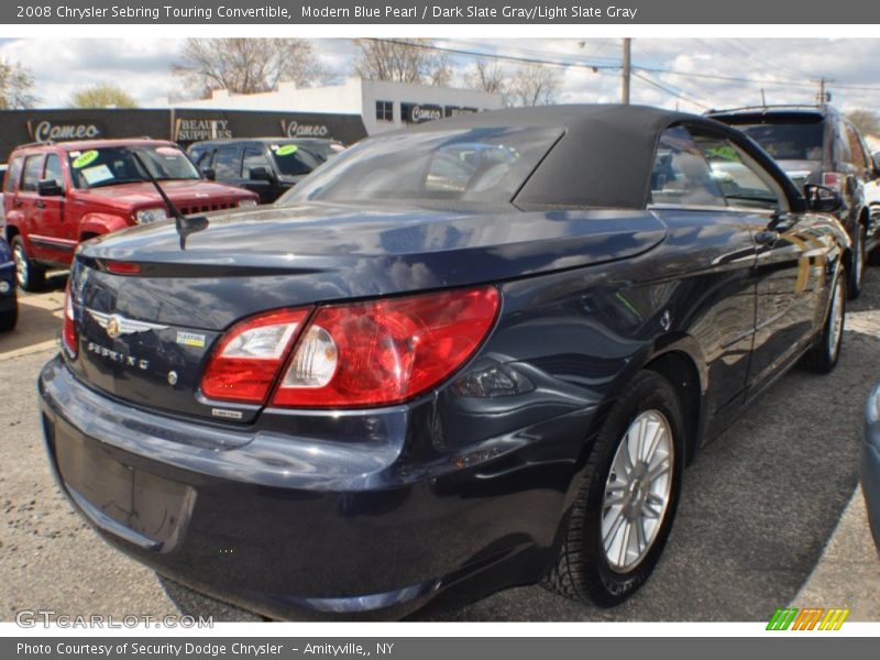 Modern Blue Pearl / Dark Slate Gray/Light Slate Gray 2008 Chrysler Sebring Touring Convertible