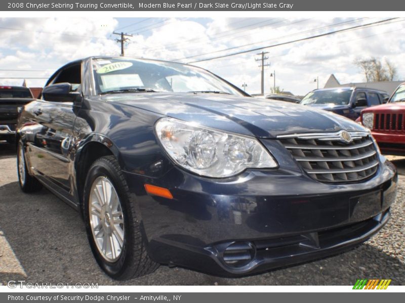 Modern Blue Pearl / Dark Slate Gray/Light Slate Gray 2008 Chrysler Sebring Touring Convertible