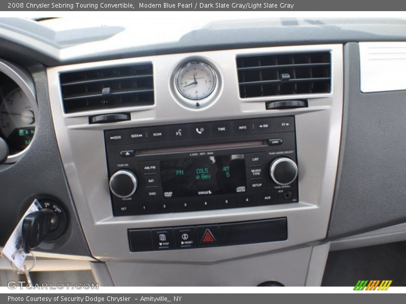 Modern Blue Pearl / Dark Slate Gray/Light Slate Gray 2008 Chrysler Sebring Touring Convertible