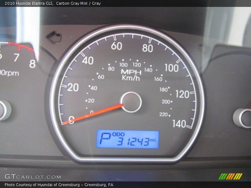 Carbon Gray Mist / Gray 2010 Hyundai Elantra GLS