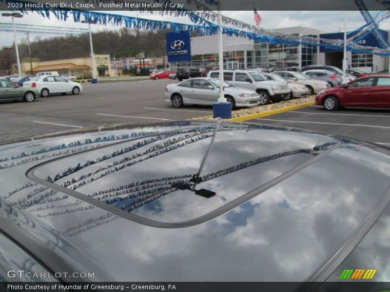 Polished Metal Metallic / Gray 2009 Honda Civic EX-L Coupe