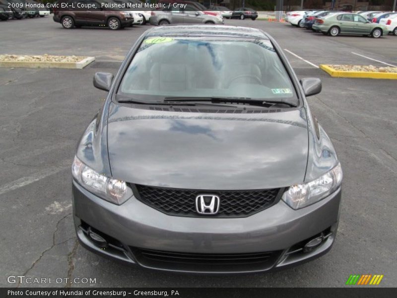 Polished Metal Metallic / Gray 2009 Honda Civic EX-L Coupe