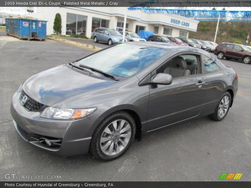 Polished Metal Metallic / Gray 2009 Honda Civic EX-L Coupe