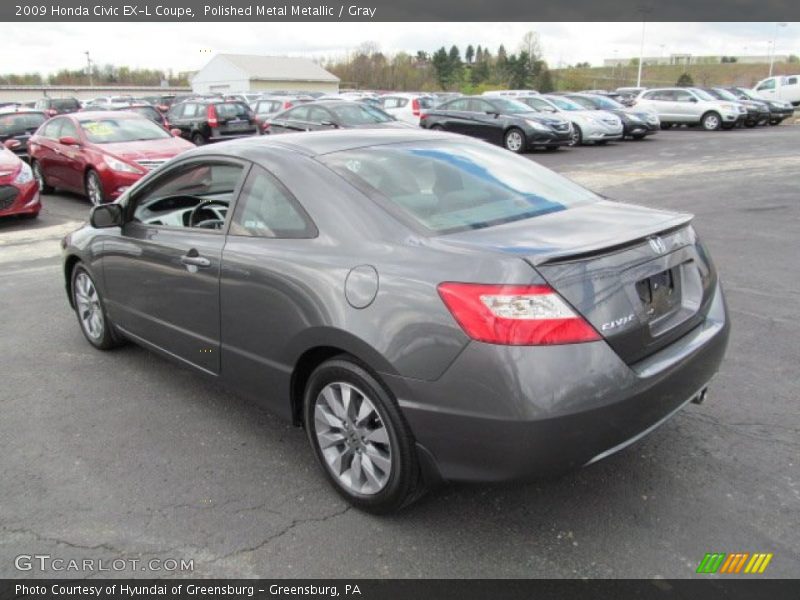 Polished Metal Metallic / Gray 2009 Honda Civic EX-L Coupe