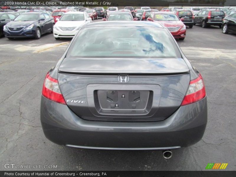 Polished Metal Metallic / Gray 2009 Honda Civic EX-L Coupe