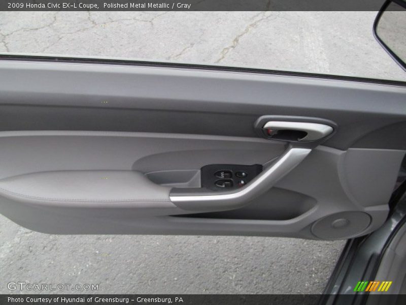 Polished Metal Metallic / Gray 2009 Honda Civic EX-L Coupe
