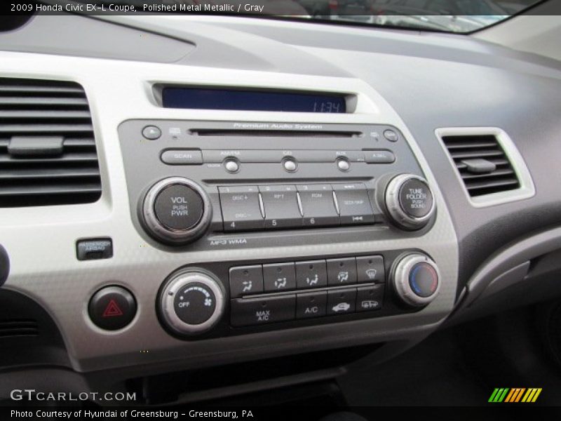 Polished Metal Metallic / Gray 2009 Honda Civic EX-L Coupe