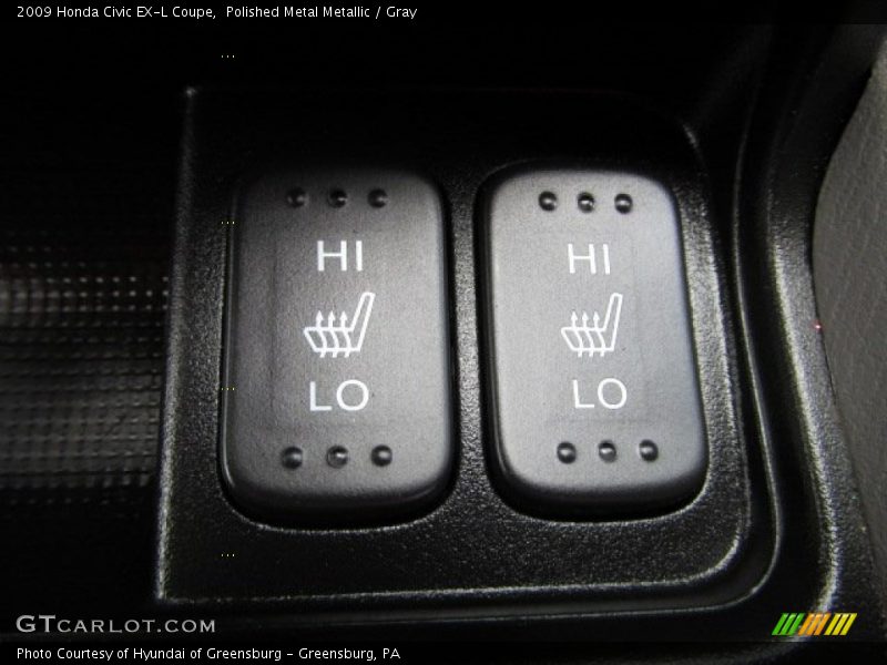 Polished Metal Metallic / Gray 2009 Honda Civic EX-L Coupe