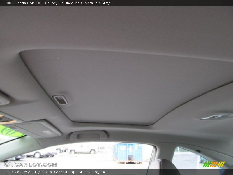 Polished Metal Metallic / Gray 2009 Honda Civic EX-L Coupe