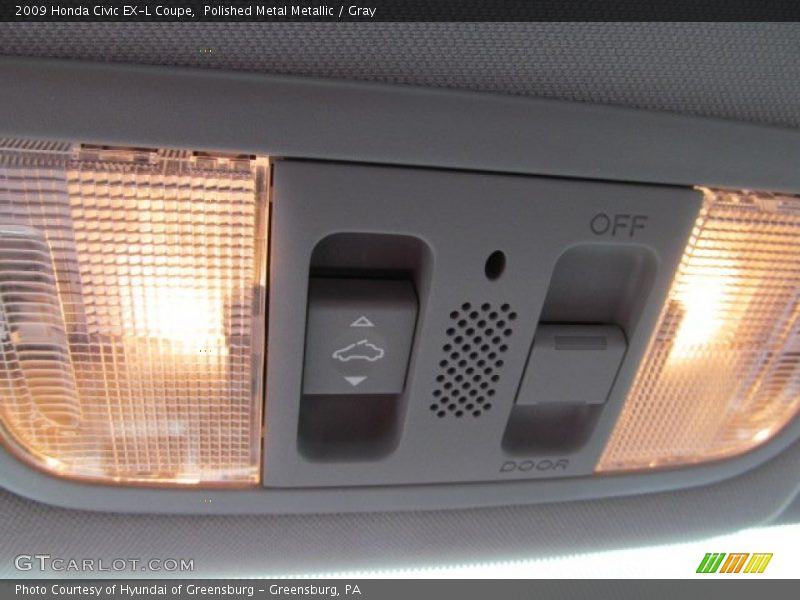 Polished Metal Metallic / Gray 2009 Honda Civic EX-L Coupe