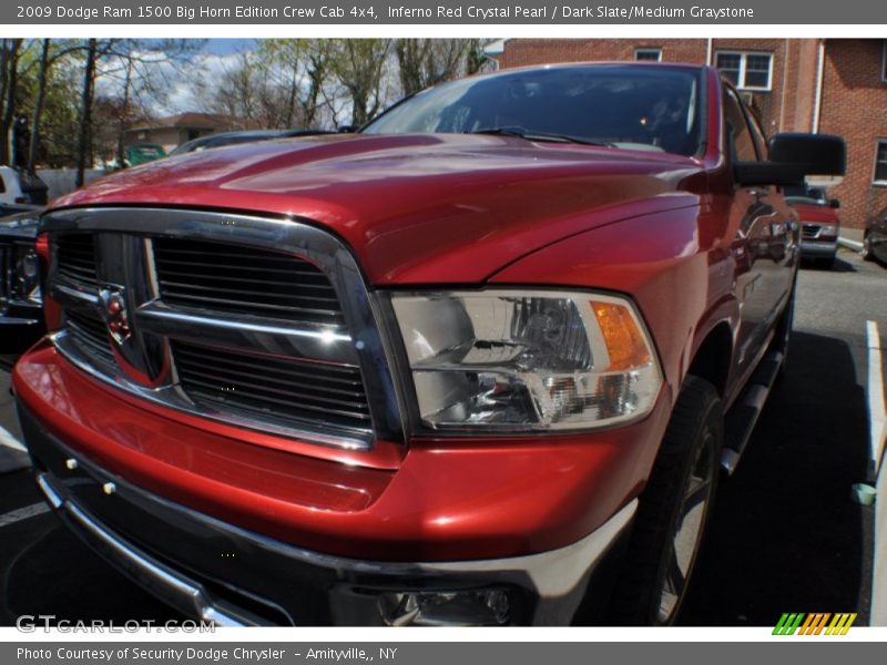 Inferno Red Crystal Pearl / Dark Slate/Medium Graystone 2009 Dodge Ram 1500 Big Horn Edition Crew Cab 4x4