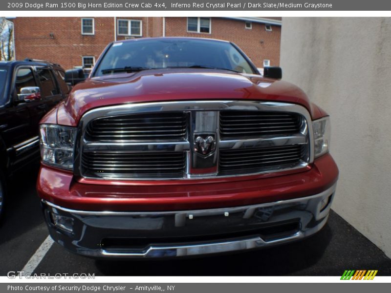 Inferno Red Crystal Pearl / Dark Slate/Medium Graystone 2009 Dodge Ram 1500 Big Horn Edition Crew Cab 4x4