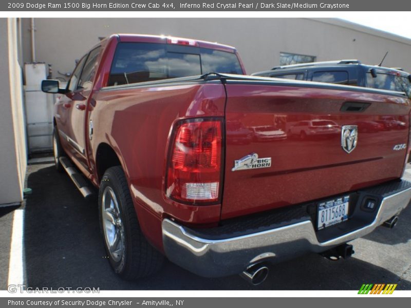 Inferno Red Crystal Pearl / Dark Slate/Medium Graystone 2009 Dodge Ram 1500 Big Horn Edition Crew Cab 4x4