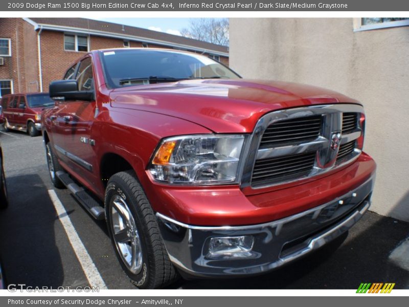 Inferno Red Crystal Pearl / Dark Slate/Medium Graystone 2009 Dodge Ram 1500 Big Horn Edition Crew Cab 4x4