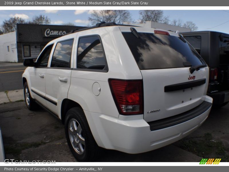 Stone White / Medium Slate Gray/Dark Slate Gray 2009 Jeep Grand Cherokee Laredo