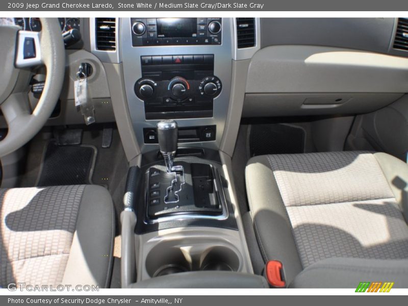 Stone White / Medium Slate Gray/Dark Slate Gray 2009 Jeep Grand Cherokee Laredo