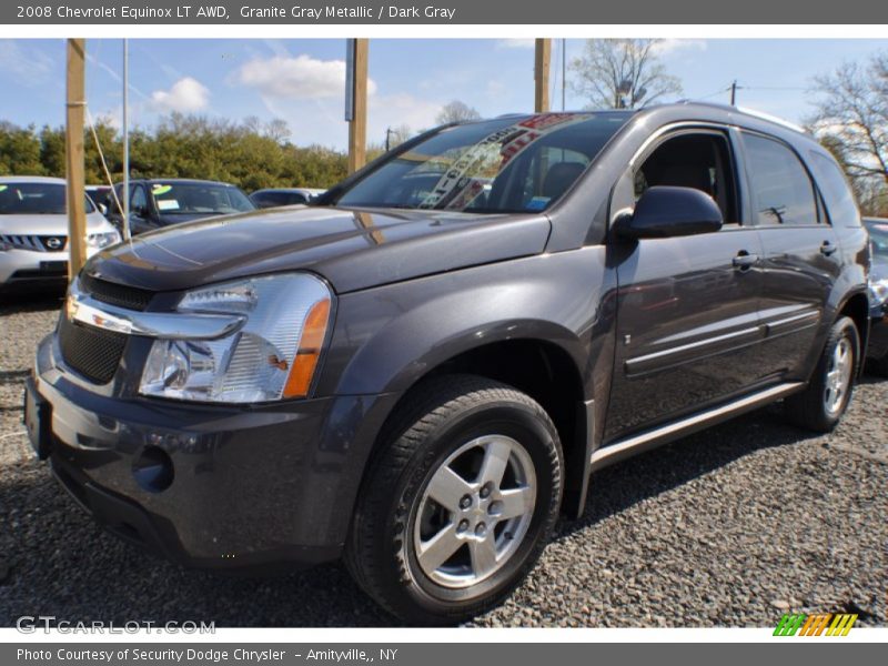 Granite Gray Metallic / Dark Gray 2008 Chevrolet Equinox LT AWD